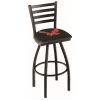 Holland Bar Stool Co. 30" Blk Wrinkle Eastern Washington Swivel Bar Stool, Ladder Back -Kitchen & Dining Furniture Sales Store Holland20Bar20Stool20Co L014EastWA 1