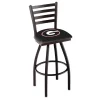 Holland Bar Stool Co. 30" Blk Wrinkle Georgia "G" Swivel Bar Stool, Ladder Back -Kitchen & Dining Furniture Sales Store Holland20Bar20Stool20Co L014GA G