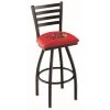 Holland Bar Stool Co. 30" Blk Wrinkle Illinois State Swivel Bar Stool, Ladder Back -Kitchen & Dining Furniture Sales Store Holland20Bar20Stool20Co L014IllStU