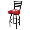 Holland Bar Stool Co. 25" Blk Wrinkle Indiana Swivel Bar Stool, Ladder Back -Kitchen & Dining Furniture Sales Store Holland20Bar20Stool20Co L014IndnaU