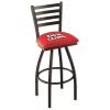 Holland Bar Stool Co. 25" Blk Wrinkle Louisiana-Lafayette Swivel Bar Stool, Ladder Back -Kitchen & Dining Furniture Sales Store Holland20Bar20Stool20Co L014LA Laf