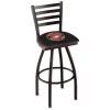 Holland Bar Stool Co. 30" Blk Wrinkle U.S. Marines Swivel Bar Stool, Ladder Back -Kitchen & Dining Furniture Sales Store Holland20Bar20Stool20Co L014Marine