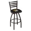 Holland Bar Stool Co. 25" Blk Wrinkle Missouri Swivel Bar Stool, Ladder Back -Kitchen & Dining Furniture Sales Store Holland20Bar20Stool20Co L014Mizzou 1
