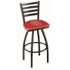 Holland Bar Stool Co. 25" Blk Wrinkle North Carolina State Swivel Bar Stool, Ladder Back -Kitchen & Dining Furniture Sales Store Holland20Bar20Stool20Co L014NCarSt 1