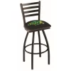 Holland Bar Stool Co. 30" Blk Wrinkle North Dakota State Swivel Bar Stool, Ladder Back -Kitchen & Dining Furniture Sales Store Holland20Bar20Stool20Co L014NDakSt B