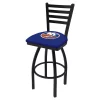 Holland Bar Stool Co. 30" Blk Wrinkle New York Islanders Swivel Bar Stool, Ladder Back -Kitchen & Dining Furniture Sales Store Holland20Bar20Stool20Co L014NYIsln