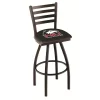 Holland Bar Stool Co. 30" Blk Wrinkle Northern Illinois Swivel Bar Stool, Ladder Back -Kitchen & Dining Furniture Sales Store Holland20Bar20Stool20Co L014NorIll