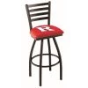 Holland Bar Stool Co. 30" Blk Wrinkle Rutgers Swivel Bar Stool, Ladder Back -Kitchen & Dining Furniture Sales Store Holland20Bar20Stool20Co L014Rutger