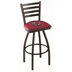 Holland Bar Stool Co. 30" Blk Wrinkle South Carolina Swivel Bar Stool, Ladder Back