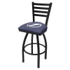Holland Bar Stool Co. 25" Blk Wrinkle Tampa Bay Lightning Swivel Bar Stool, Ladder Back -Kitchen & Dining Furniture Sales Store Holland20Bar20Stool20Co L014TBLght