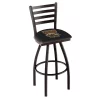 Holland Bar Stool Co. 30" Blk Wrinkle Western Michigan Swivel Bar Stool, Ladder Back -Kitchen & Dining Furniture Sales Store Holland20Bar20Stool20Co L014WestMI