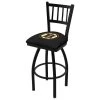 Holland Bar Stool Co. 25" Blk Wrinkle Boston Bruins Swivel Bar Stool, Jailhouse Back -Kitchen & Dining Furniture Sales Store Holland20Bar20Stool20Co L018BosBru