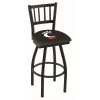 Holland Bar Stool Co. 25" Blk Wrinkle Cincinnati Swivel Bar Stool, Jailhouse Back -Kitchen & Dining Furniture Sales Store Holland20Bar20Stool20Co L018Cincin 1