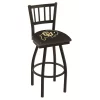 Holland Bar Stool Co. 25" Blk Wrinkle Colorado Swivel Bar Stool, Jailhouse Back -Kitchen & Dining Furniture Sales Store Holland20Bar20Stool20Co L018ColoUn