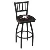 Holland Bar Stool Co. 30" Blk Wrinkle Georgia "G" Swivel Bar Stool, Jailhouse Back -Kitchen & Dining Furniture Sales Store Holland20Bar20Stool20Co L018GA G