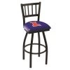 Holland Bar Stool Co. 25" Blk Wrinkle Illinois Swivel Bar Stool, Jailhouse Back -Kitchen & Dining Furniture Sales Store Holland20Bar20Stool20Co L018IlliniU