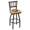 Holland Bar Stool Co. 25" Blk Wrinkle Indian Motorcycle Swivel Bar Stool, Jailhouse Back -Kitchen & Dining Furniture Sales Store Holland20Bar20Stool20Co L018Indn HD