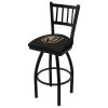 Holland Bar Stool Co. 25" Blk Wrinkle Vegas Golden Knights Swivel Bar Stool, Jailhouse Back -Kitchen & Dining Furniture Sales Store Holland20Bar20Stool20Co L018LVGdKn