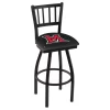 Holland Bar Stool Co. 25" Blk Wrinkle Miami (OH) Swivel Bar Stool, Jailhouse Back -Kitchen & Dining Furniture Sales Store Holland20Bar20Stool20Co L018Mia OH