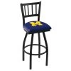 Holland Bar Stool Co. 25" Blk Wrinkle Michigan Swivel Bar Stool, Jailhouse Back -Kitchen & Dining Furniture Sales Store Holland20Bar20Stool20Co L018MichUn 1