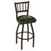 Holland Bar Stool Co. 25" Blk Wrinkle North Dakota State Swivel Bar Stool, Jailhouse Back -Kitchen & Dining Furniture Sales Store Holland20Bar20Stool20Co L018NDakSt B