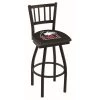 Holland Bar Stool Co. 30" Blk Wrinkle Northern Illinois Swivel Bar Stool, Jailhouse Back -Kitchen & Dining Furniture Sales Store Holland20Bar20Stool20Co L018NorIll