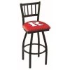 Holland Bar Stool Co. 25" Blk Wrinkle Rutgers Swivel Bar Stool, Jailhouse Back -Kitchen & Dining Furniture Sales Store Holland20Bar20Stool20Co L018Rutger