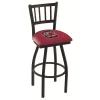 Holland Bar Stool Co. 25" Blk Wrinkle South Carolina Swivel Bar Stool, Jailhouse Back -Kitchen & Dining Furniture Sales Store Holland20Bar20Stool20Co L018SouCar 1