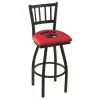 Holland Bar Stool Co. 30" Blk Wrinkle UNLV Swivel Bar Stool, Jailhouse Back -Kitchen & Dining Furniture Sales Store Holland20Bar20Stool20Co L018UNevLV