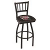 Holland Bar Stool Co. 25" Blk Wrinkle Valdosta State Swivel Bar Stool, Jailhouse Back -Kitchen & Dining Furniture Sales Store Holland20Bar20Stool20Co L018ValdSt
