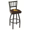 Holland Bar Stool Co. 25" Blk Wrinkle Wyoming Swivel Bar Stool, Jailhouse Back -Kitchen & Dining Furniture Sales Store Holland20Bar20Stool20Co L018Wymng