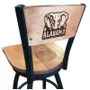 Holland Bar Stool Co. 30" Blk Wrinkle Alabama Swivel Bar Stool, Laser Engraved Back -Kitchen & Dining Furniture Sales Store Holland20Bar20Stool20Co L038AL EleBWMM 1