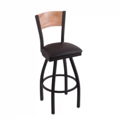 Holland Bar Stool Co. 30" Blk Wrinkle Valdosta State Swivel Bar Stool, Laser Engraved Back -Kitchen & Dining Furniture Sales Store Holland20Bar20Stool20Co L038BWBlkVinyl 198