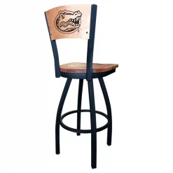 Holland Bar Stool Co. 30" Blk Wrinkle Florida Swivel Bar Stool, Laser Engraved Back -Kitchen & Dining Furniture Sales Store Holland20Bar20Stool20Co L038FlorUnBWMM 2