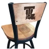 Holland Bar Stool Co. 25" Blk Wrinkle Louisiana Tech Swivel Bar Stool, Laser Engraved Back -Kitchen & Dining Furniture Sales Store Holland20Bar20Stool20Co L038LaTechBWMM 3