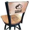 Holland Bar Stool Co. 25" Blk Wrinkle Michigan Tech Swivel Bar Stool, Laser Engraved Back -Kitchen & Dining Furniture Sales Store Holland20Bar20Stool20Co L038MITechBWMM 1