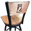 Holland Bar Stool Co. 30" Blk Wrinkle POW/MIA Swivel Bar Stool, Laser Engraved Back -Kitchen & Dining Furniture Sales Store Holland20Bar20Stool20Co L038POWMIABWMM 1