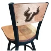 Holland Bar Stool Co. 30" Blk Wrinkle South Florida Swivel Bar Stool, Laser Engraved Back -Kitchen & Dining Furniture Sales Store Holland20Bar20Stool20Co L038SouFlaBWMM