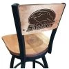 Holland Bar Stool Co. 30" Blk Wrinkle Southern Illinois Swivel Bar Stool, Laser Engraved Back -Kitchen & Dining Furniture Sales Store Holland20Bar20Stool20Co L038SouIllBWMM