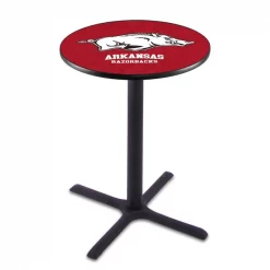 Holland Bar Stool Co. 36" Blk Wrinkle Arkansas Pub Table, 36" dia. Top
