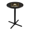 Holland Bar Stool Co. 36" Blk Wrinkle U.S. Army Pub Table, 36" dia. Top -Kitchen & Dining Furniture Sales Store Holland20Bar20Stool20Co L211Army