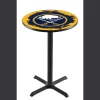 Holland Bar Stool Co. 42" Blk Wrinkle Buffalo Sabres Pub Table, 36" dia. Top -Kitchen & Dining Furniture Sales Store Holland20Bar20Stool20Co L211BufSab