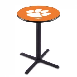 Holland Bar Stool Co. 36" Blk Wrinkle Clemson Pub Table, 36" dia. Top