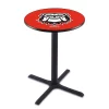 Holland Bar Stool Co. 42" Blk Wrinkle Georgia "Bulldog" Pub Table, 36" dia. Top -Kitchen & Dining Furniture Sales Store Holland20Bar20Stool20Co L211GA Dog 1