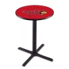 Holland Bar Stool Co. 36" Blk Wrinkle Illinois State Pub Table, 36" dia. Top -Kitchen & Dining Furniture Sales Store Holland20Bar20Stool20Co L211IllStU 1