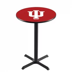 Holland Bar Stool Co. 36" Blk Wrinkle Indiana Pub Table, 36" dia. Top