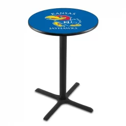 Holland Bar Stool Co. 36" Blk Wrinkle Kansas Pub Table, 36" dia. Top