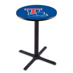 Holland Bar Stool Co. 36" Blk Wrinkle Louisiana Tech Pub Table