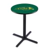 Holland Bar Stool Co. 42" Blk Wrinkle North Dakota State Pub Table, 36" dia. Top