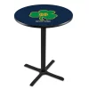 Holland Bar Stool Co. 36" Blk Wrinkle Notre Dame Shamrock Pub Table, 36" dia. Top -Kitchen & Dining Furniture Sales Store Holland20Bar20Stool20Co L211NDxxShm 1